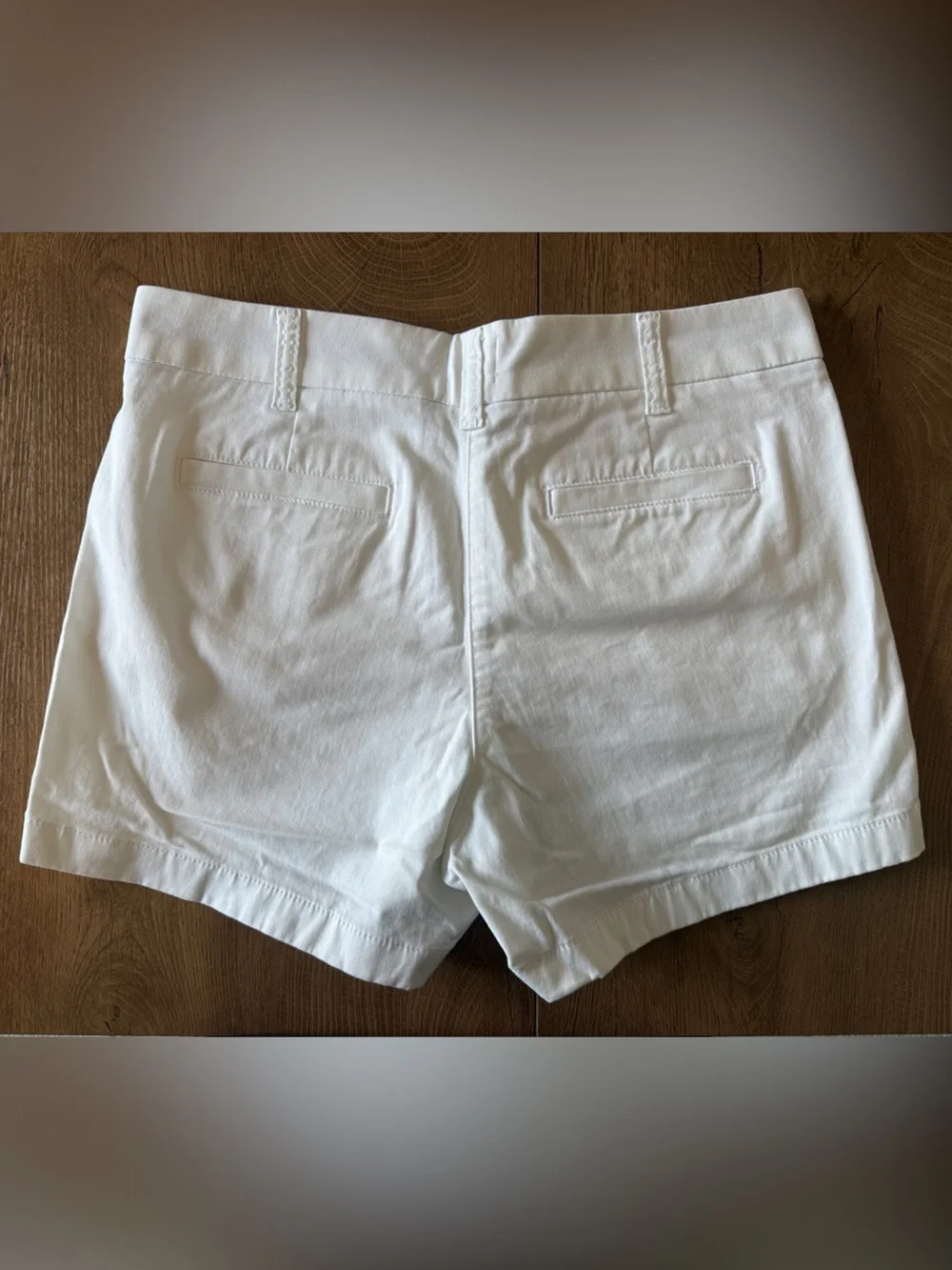 J. Crew White Bermuda Shorts